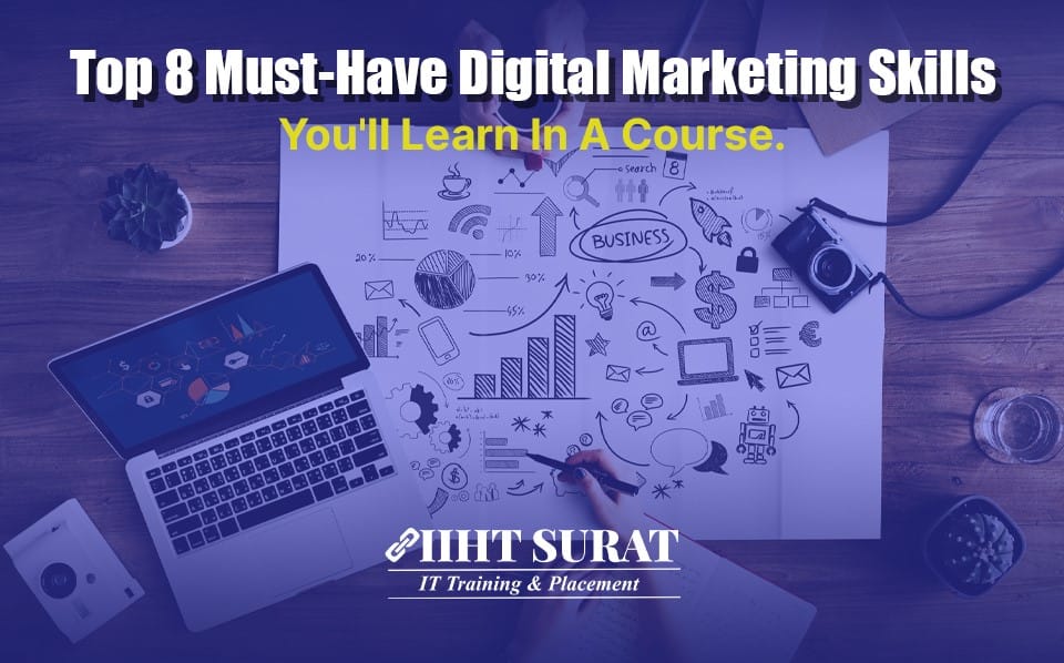 Digital marketing skills that you will learn in IIHT Surat digital marketing course
